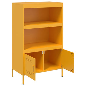 Ραφιέρα Μουσταρδί 68x39x113 εκ. από Ατσάλι - Pakobazaar
