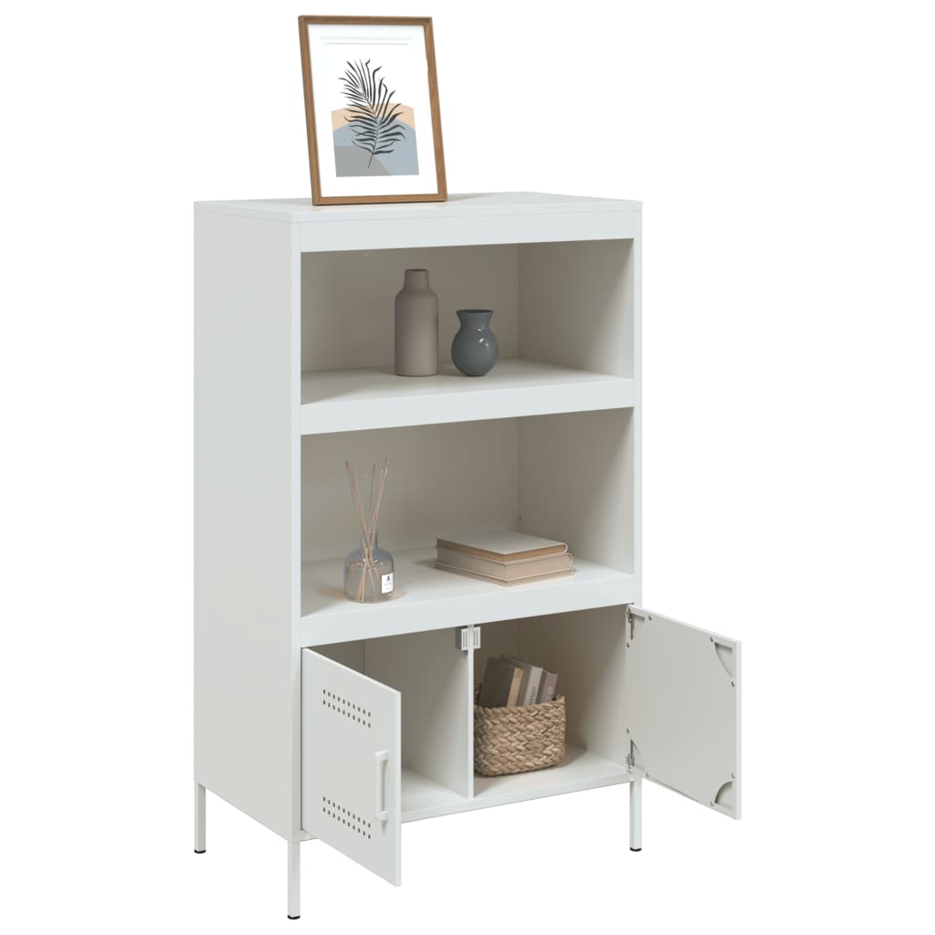 Ραφιέρα Λευκή 68x39x113 εκ. από Ατσάλι - Pakobazaar