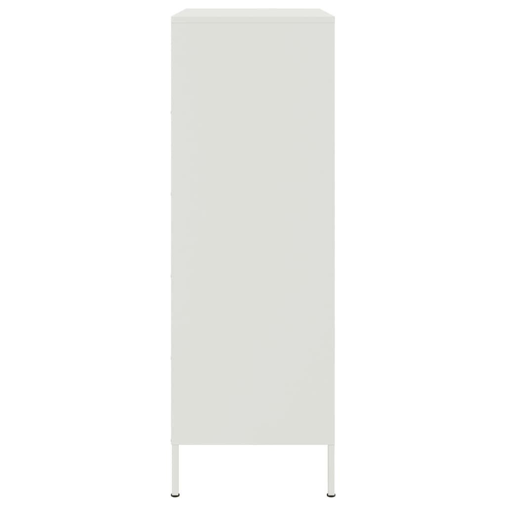Ραφιέρα Λευκή 68x39x113 εκ. από Ατσάλι - Pakobazaar