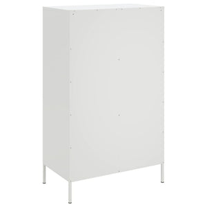 Ραφιέρα Λευκή 68x39x113 εκ. από Ατσάλι - Pakobazaar