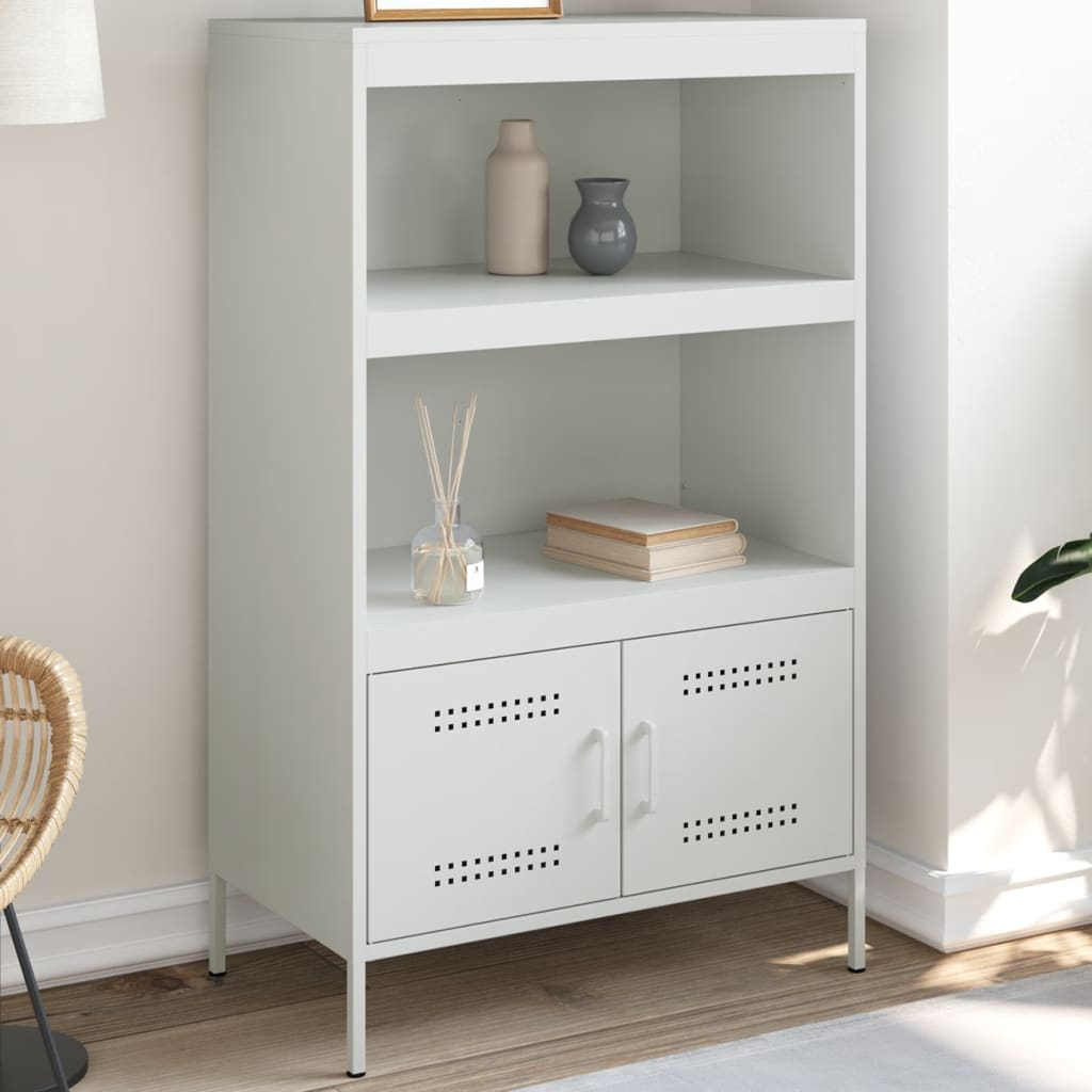 Ραφιέρα Λευκή 68x39x113 εκ. από Ατσάλι - Pakobazaar