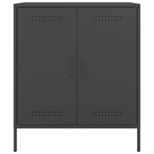 Ντουλάπι Μαύρο 68x39x79 εκ. από Ατσάλι