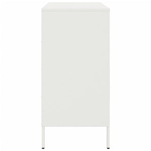 Μπουφές Λευκός 68x39x79 εκ. από Ατσάλι