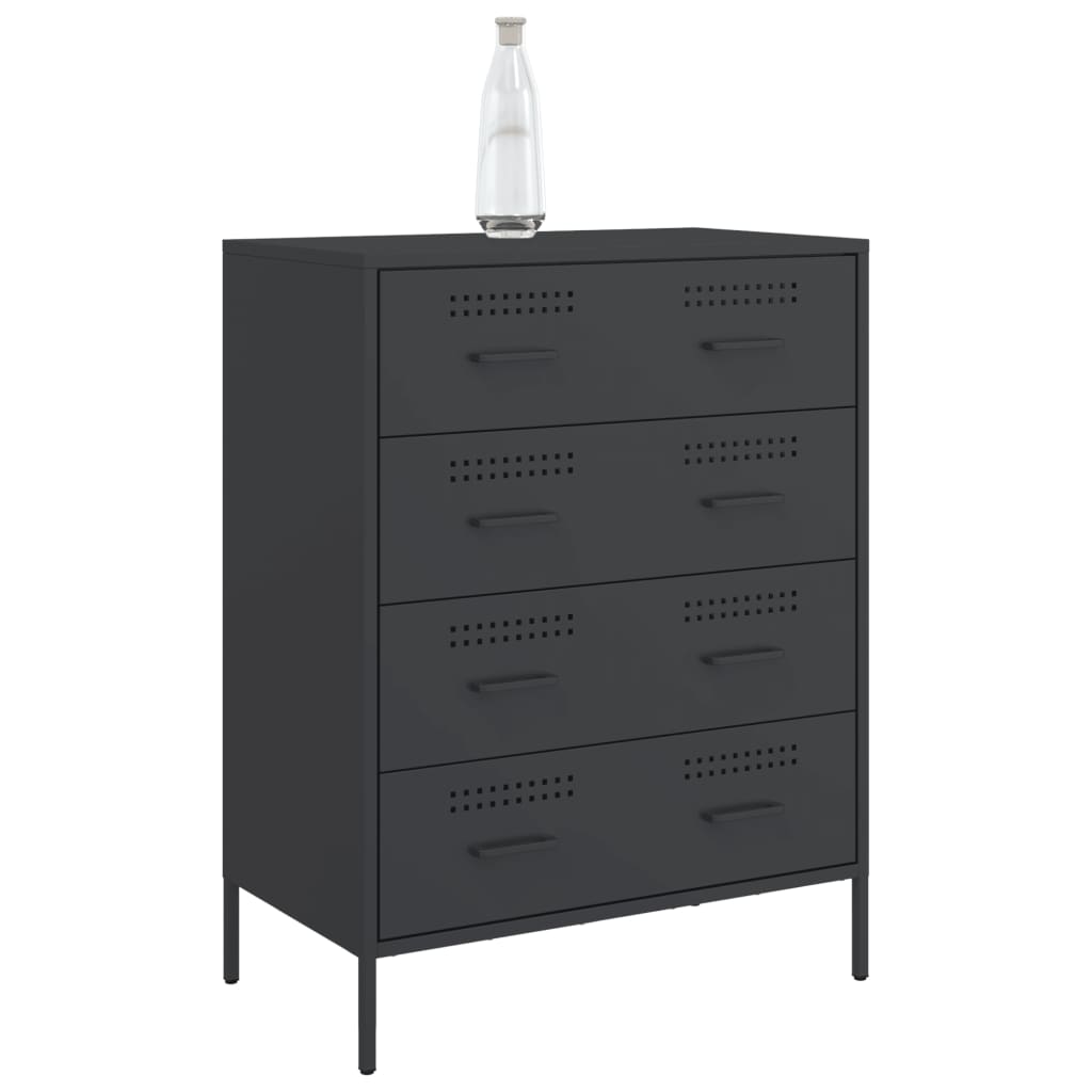 Ντουλάπι Μαύρο 68x39x89 εκ. από Ατσάλι - Pakobazaar