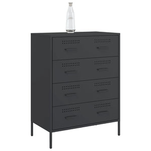 Ντουλάπι Μαύρο 68x39x89 εκ. από Ατσάλι - Pakobazaar