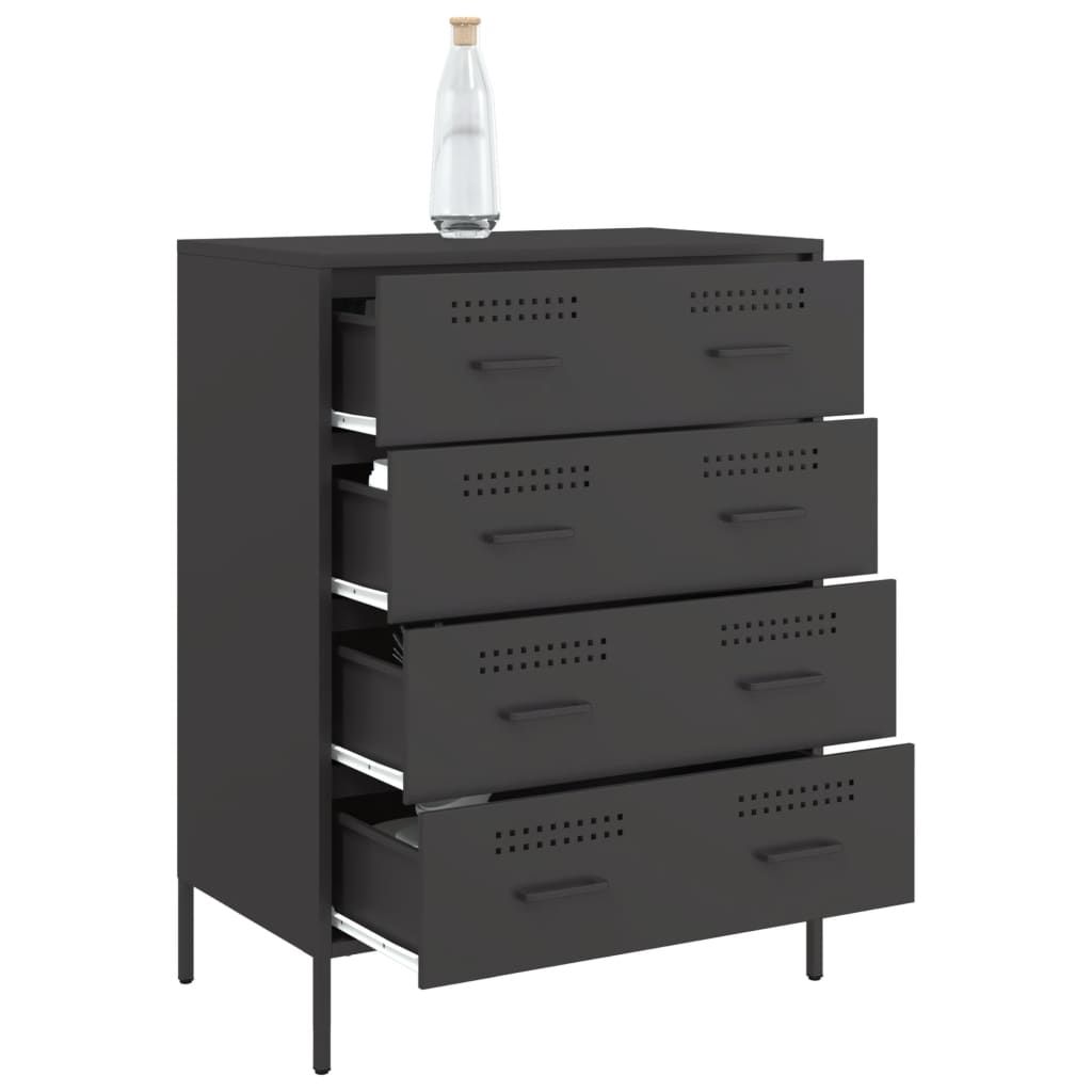 Ντουλάπι Μαύρο 68x39x89 εκ. από Ατσάλι - Pakobazaar