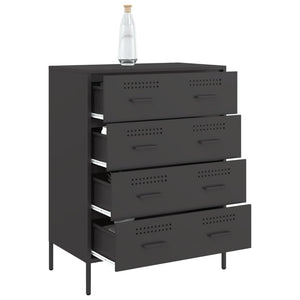 Ντουλάπι Μαύρο 68x39x89 εκ. από Ατσάλι - Pakobazaar