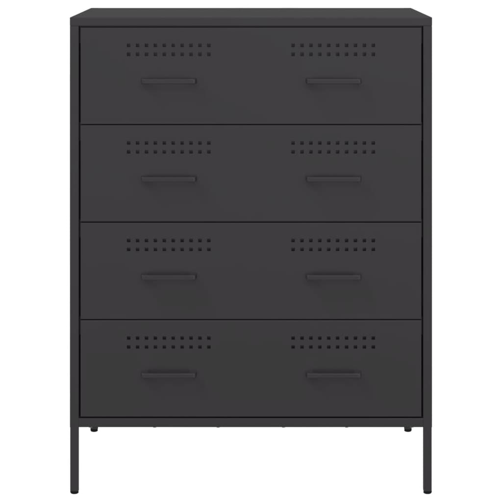 Ντουλάπι Μαύρο 68x39x89 εκ. από Ατσάλι - Pakobazaar