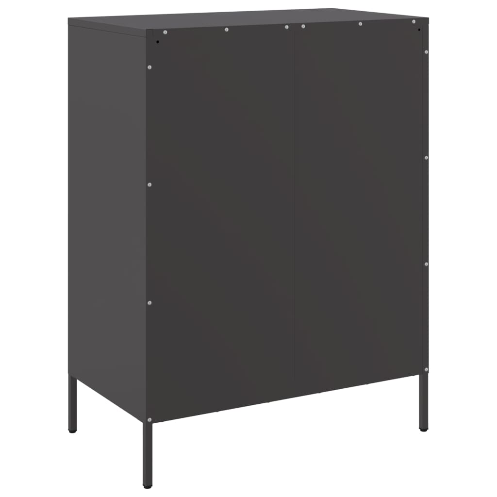 Ντουλάπι Μαύρο 68x39x89 εκ. από Ατσάλι - Pakobazaar