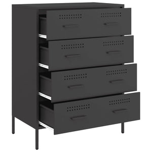 Ντουλάπι Μαύρο 68x39x89 εκ. από Ατσάλι - Pakobazaar