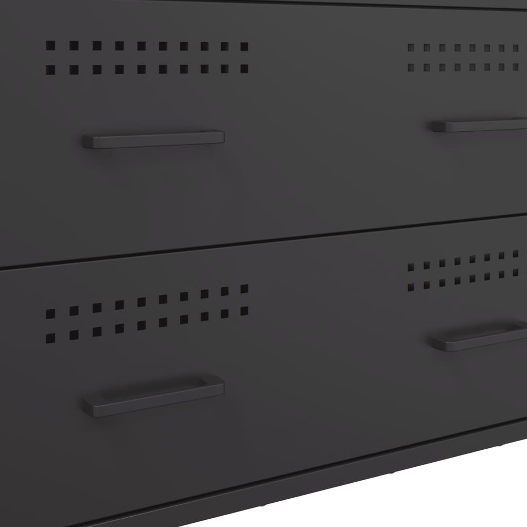 Ντουλάπι Μαύρο 68x39x89 εκ. από Ατσάλι - Pakobazaar