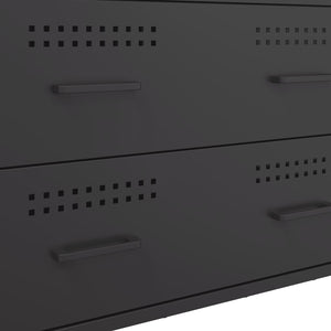 Ντουλάπι Μαύρο 68x39x89 εκ. από Ατσάλι - Pakobazaar