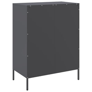 Μπουφές Ανθρακί 68x39x89 εκ. από Ατσάλι - Pakobazaar