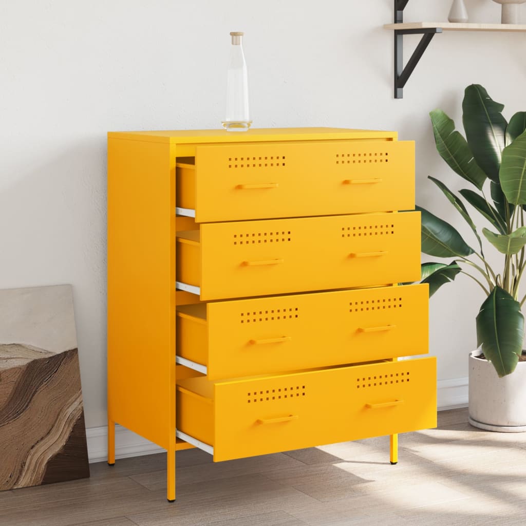 Ντουλάπι Μουσταρδί 68x39x89 εκ. από Ατσάλι - Pakobazaar