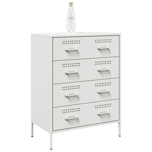 Μπουφές Λευκός 68x39x89 εκ. από Ατσάλι - Pakobazaar