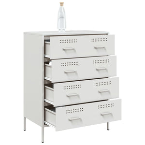 Μπουφές Λευκός 68x39x89 εκ. από Ατσάλι - Pakobazaar