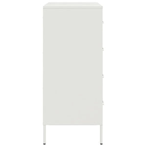 Μπουφές Λευκός 68x39x89 εκ. από Ατσάλι - Pakobazaar