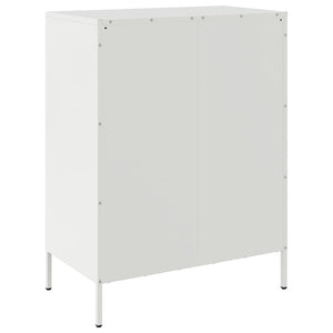 Μπουφές Λευκός 68x39x89 εκ. από Ατσάλι - Pakobazaar