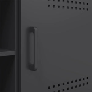 Έπιπλο Τηλεόρασης Μαύρο 100,5x39x50,5 εκ. Ατσάλινο