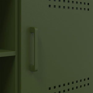 Έπιπλο Τηλεόρασης Πράσινο Λαδί 100,5x39x50,5 εκ. από Ατσάλι