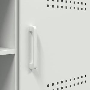 Έπιπλο Τηλεόρασης Λευκό 100,5x39x50,5 εκ. από Ατσάλι
