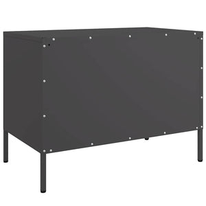 Έπιπλο Τηλεόρασης Μαύρο 68x39x50,5 εκ. Ατσάλινο