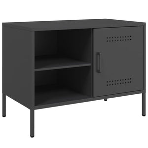 Έπιπλα Τηλεόρασης 2 τεμ. Μαύρο 68x39x50,5 εκ. από Χάλυβα