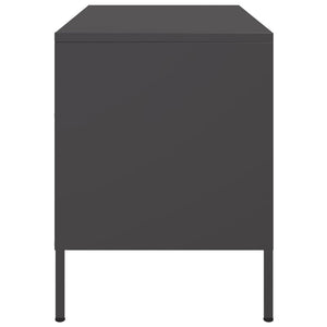 Έπιπλα Τηλεόρασης 2 τεμ. Μαύρο 68x39x50,5 εκ. από Χάλυβα