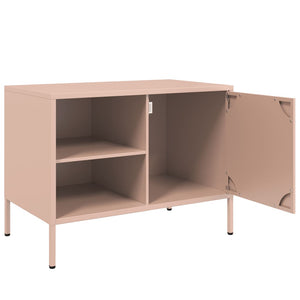 Έπιπλο Τηλεόρασης Ροζ 68x39x50,5 εκ. από Χάλυβα