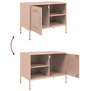Έπιπλο Τηλεόρασης Ροζ 68x39x50,5 εκ. από Χάλυβα