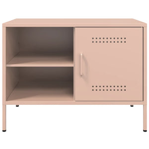 Έπιπλα Τηλεόρασης 2 τεμ. Ροζ 68x39x50,5 εκ. από Χάλυβα - Pakobazaar