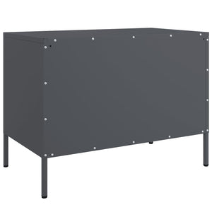 Έπιπλο Τηλεόρασης Ανθρακί 68x39x50,5 εκ. από Χάλυβα - Pakobazaar