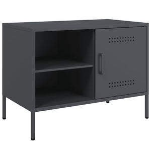 Έπιπλα Τηλεόρασης 2 τεμ. Ανθρακί 68x39x50,5 εκ. από Χάλυβα
