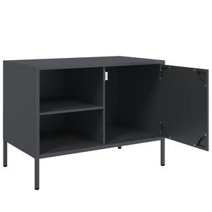 Έπιπλα Τηλεόρασης 2 τεμ. Ανθρακί 68x39x50,5 εκ. από Χάλυβα