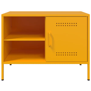 Έπιπλο Τηλεόρασης Μουσταρδί Κίτρινο 68x39x50,5 εκ. από Ατσάλι