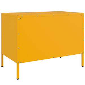 Έπιπλο Τηλεόρασης Μουσταρδί Κίτρινο 68x39x50,5 εκ. από Ατσάλι