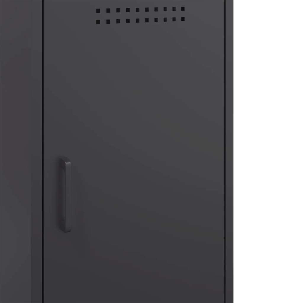 Ντουλάπι Μαύρο 36 x 39 x 79 εκ. από Χάλυβα