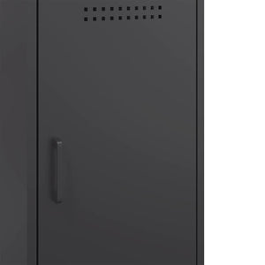 Ντουλάπι Μαύρο 36 x 39 x 79 εκ. από Χάλυβα