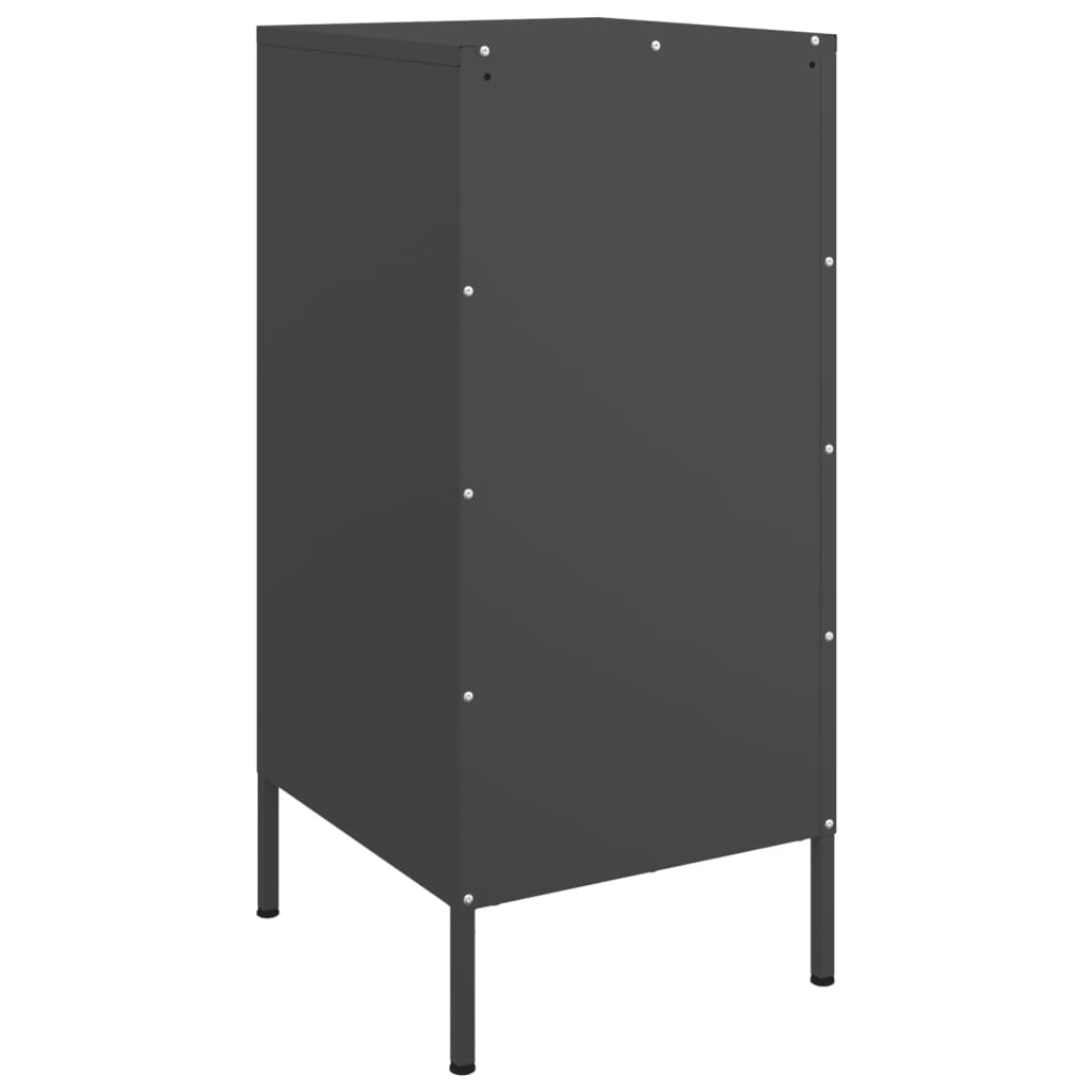 Ντουλάπι Μαύρο 36 x 39 x 79 εκ. από Χάλυβα