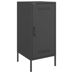 Ντουλάπια 2 τεμ. Μαύρα 36x39x79 εκ. από Χάλυβα