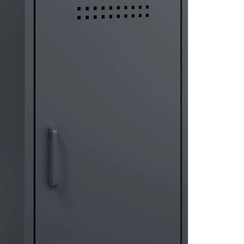 Ντουλάπι Ανθρακί 36x39x79 εκ. από Χάλυβα
