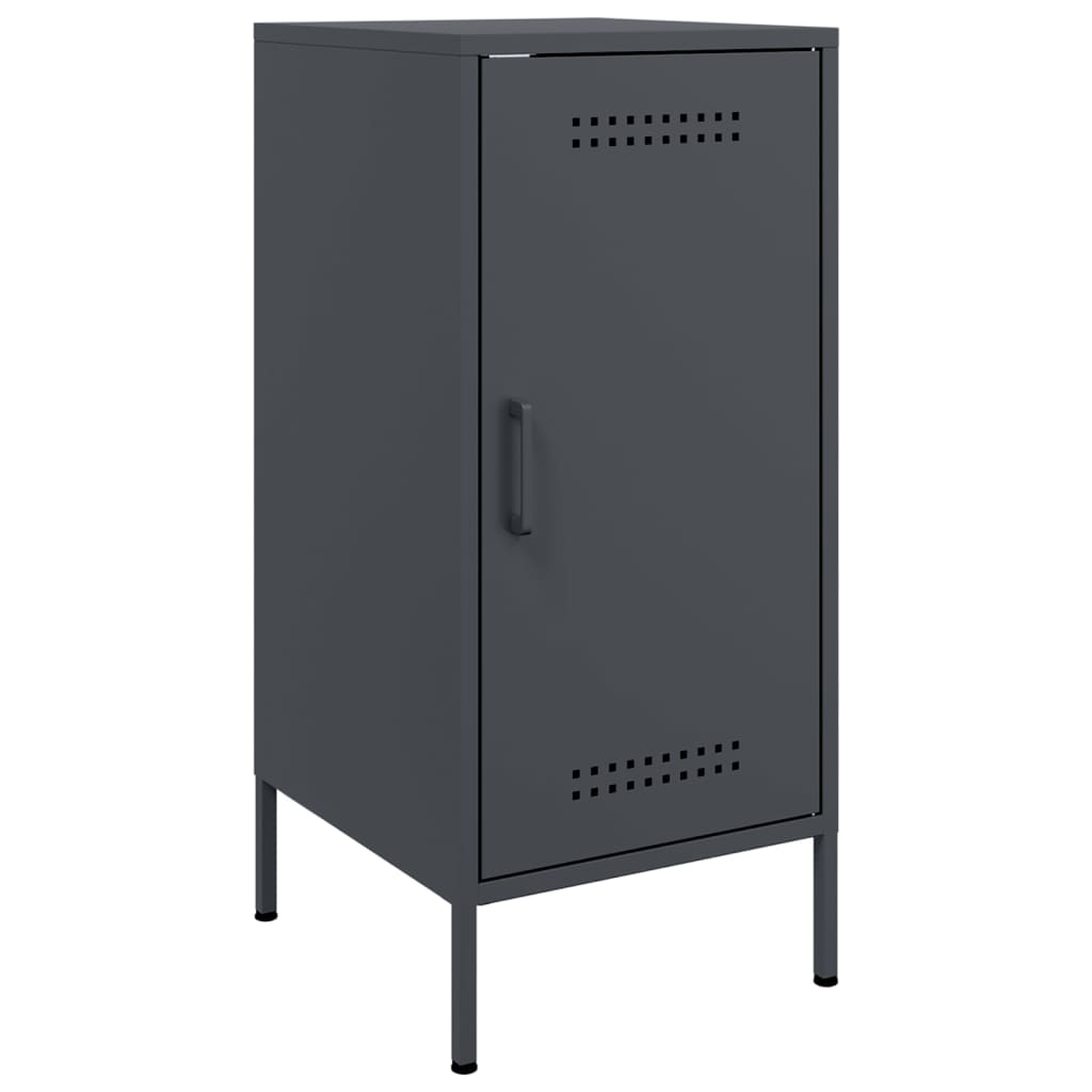 Ντουλάπια 2 τεμ. Ανθρακί 36x39x79 εκ. από Χάλυβα