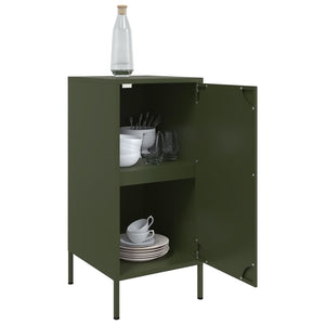 Ντουλάπια 2 Τεμ. Λαδί 36 x 39 x 79 εκ. από Χάλυβα - Pakobazaar