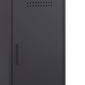 Ντουλάπι Μαύρο 100,5x39x79 εκ. από Χάλυβα