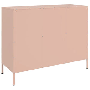 Ντουλάπι Ροζ 100,5x39x79 εκ. από Χάλυβα