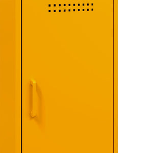 Ντουλάπι Μουσταρδί 100,5x39x79 εκ. από Ατσάλι