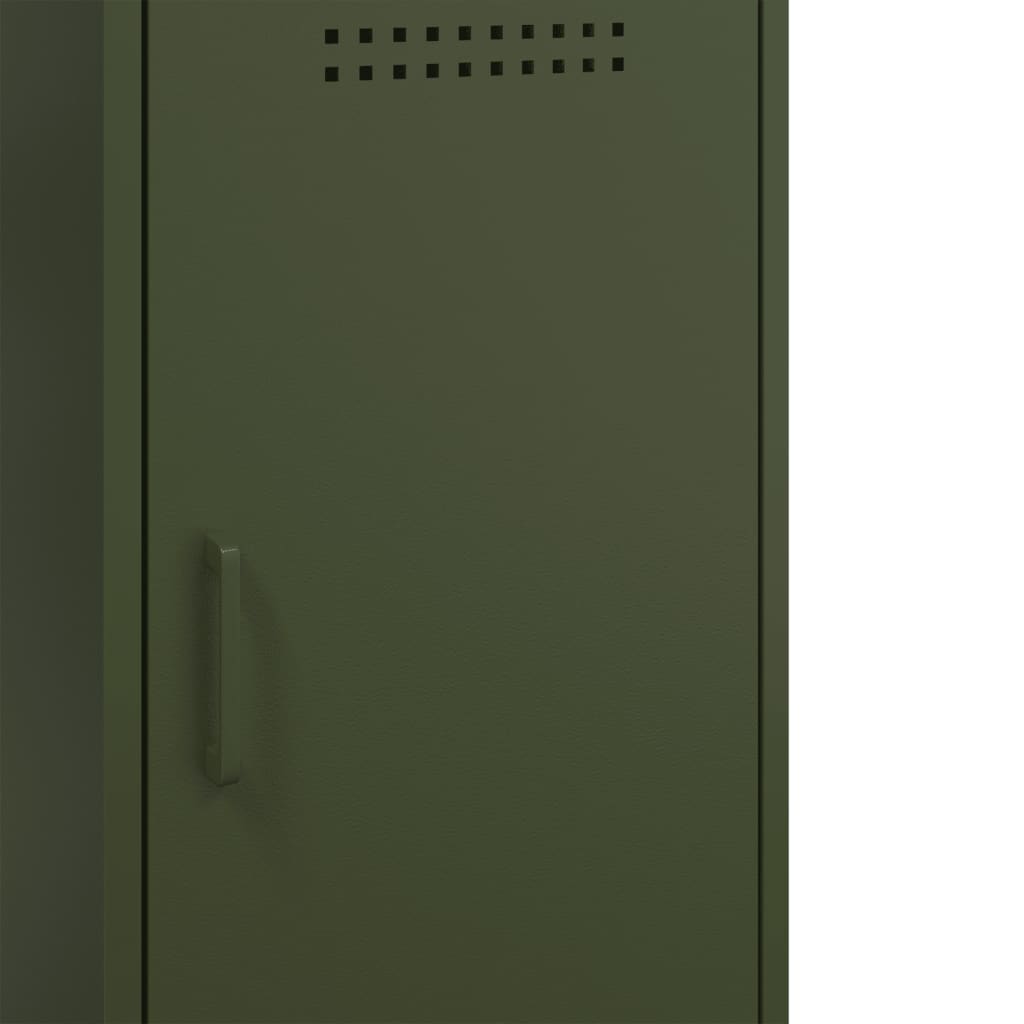 Ντουλάπι Πράσινο Λαδί 100,5x39x79 εκ. από Ατσάλι