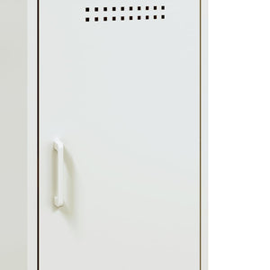 Ντουλάπι Λευκό 100,5x39x79 εκ. από Χάλυβα