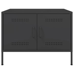 Τραπεζάκι Σαλονιού Μαύρο 68x50x50,5 εκ. από Ατσάλι