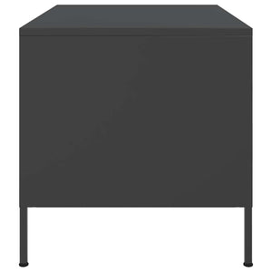 Τραπεζάκι Σαλονιού Μαύρο 68x50x50,5 εκ. από Ατσάλι